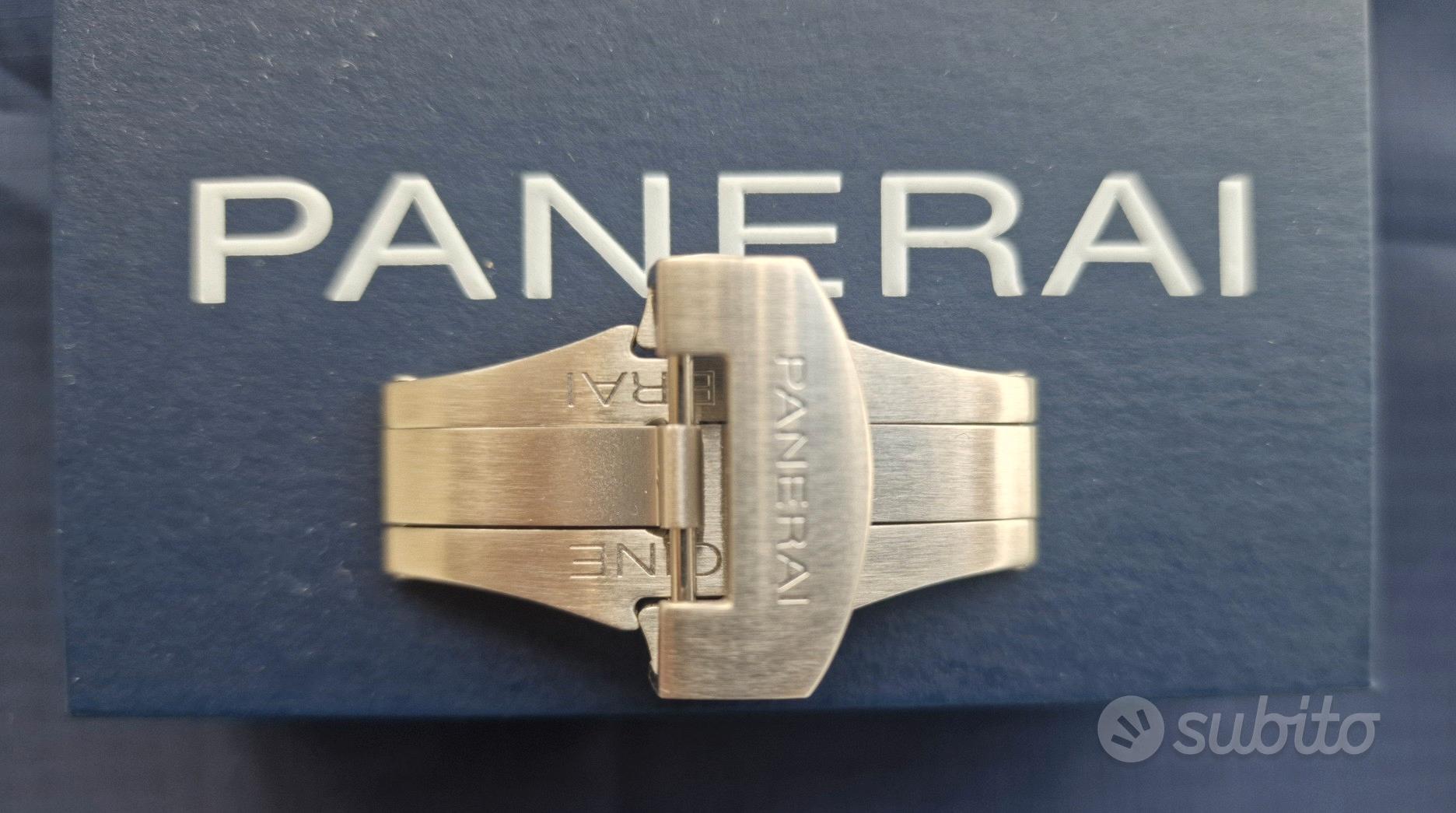 Fibbia deployante satinata orologio Panerai Abbigliamento e