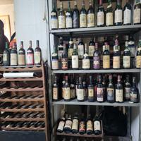 60  bottiglie di vino italiano e francese 