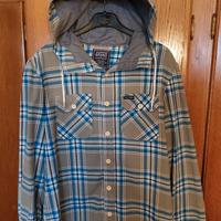 Camicia a quadri con cappuccio M