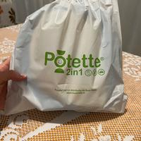 Potette 2 in 1: vasino da viaggio/riduttore wc.