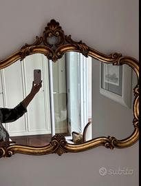 Specchio originale  legno dorato