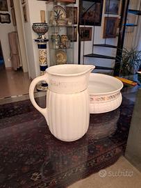 Servizio da Toilette con catino e brocca -Laveno