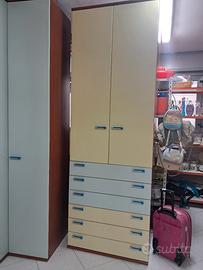 armadio 2 ante con casetti 