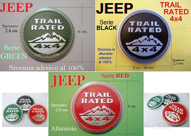 JEEP TRAIL RATED 4x4 Stemma RENEGADE WRANGLER Logo