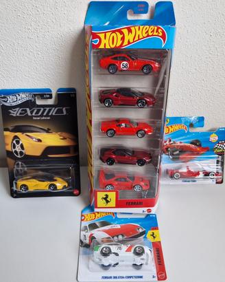 HOT WHEELS FERRARI F40 LM 365 GTB4 DINO GT SF90 12