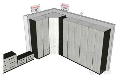 Armadio con cabina armadio