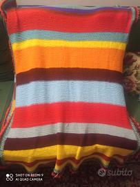 coperta singola colorata in lana 