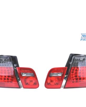 FANALI A LED BMW E46 98-01 ROSSO SCURO LOOK M3