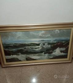 Dipinto a olio 60x120con cornice  “MARINA”