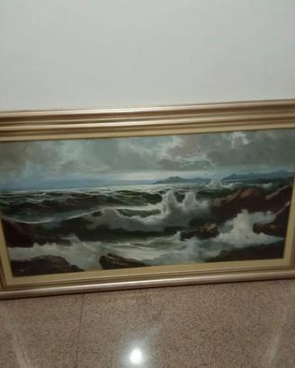 Dipinto a olio 60x120con cornice  “MARINA”
