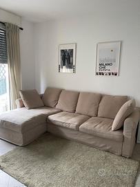 Divano letto 3 posti con chaise longue