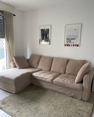Divano letto 3 posti con chaise longue