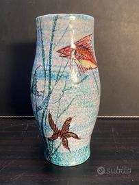 Vaso ceramica Albisola anni '50/'60 firma G.M A