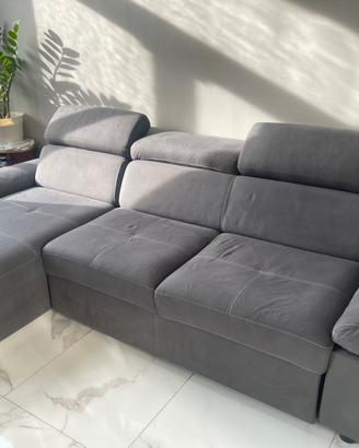 Divano stoffa grigio