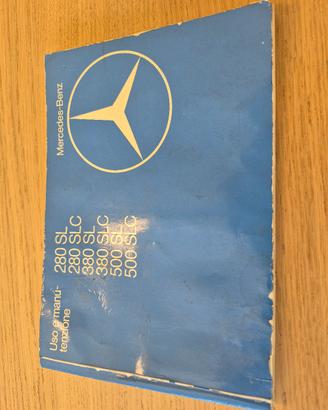 RARO LIBRETTO ISTR.MERCEDES SL PAGODA SERIE 107