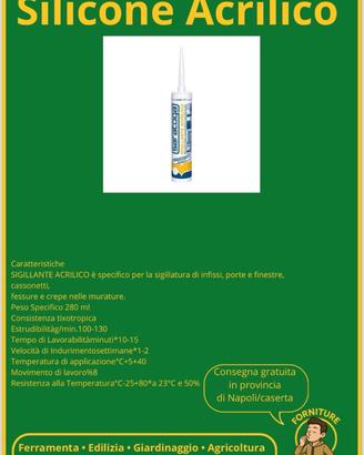 30 cartucce di silicone acrilico bianco