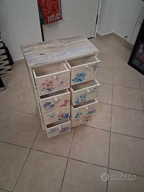 Mobiletto/cassettiera legno bambini