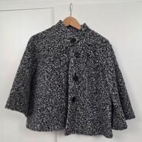 Poncho con bottoni sleeveless