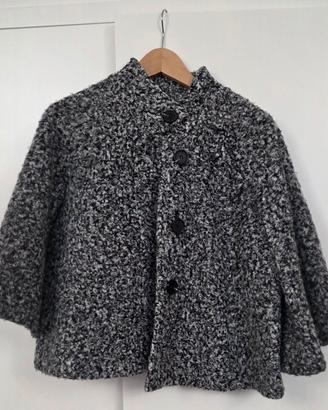 Poncho con bottoni sleeveless