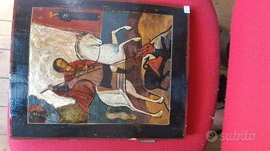 icona russa San Giorgio e il drago 