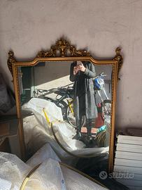 Specchio cornice dorata