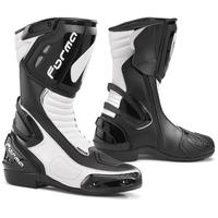 Stivali Moto Racing Forma Freccia Bianco/Nero