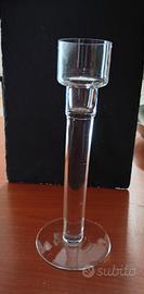 Candelabro vintage blomster Ikea vetro trasparente