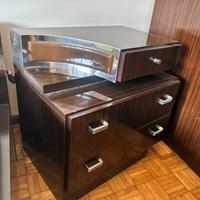 Coppia comodini Art Decó anni 70