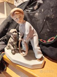 Statuina porcellana anni 60 Zlosnay firma SINKO'