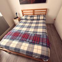 Struttura letto matrimoniale con doghe