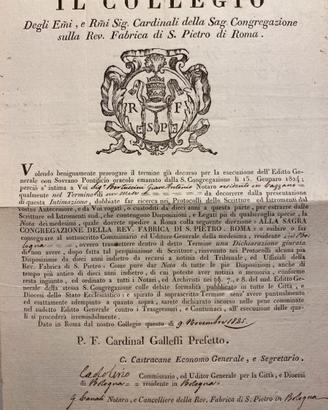 Sulla rev. fabbrica di s.pietro di roma