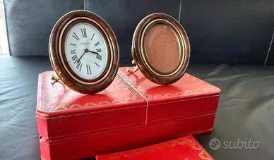 Set Cartier orologio sveglia e porta foto 