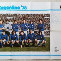 Lotto poster mondiali 1978 + libro tutto mondiale