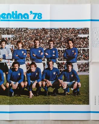 Lotto poster mondiali 1978 + libro tutto mondiale