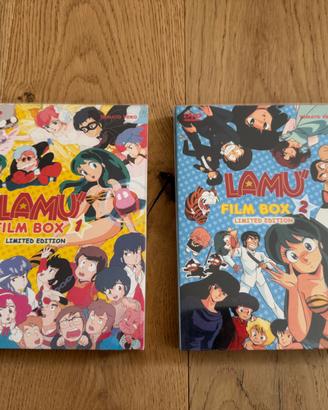 Lamu’ Film Box 1 e 2 Limited Edition 6 DVD Rari