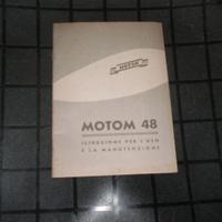 uso e manutenzione  motom 48