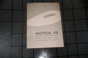uso e manutenzione  motom 48