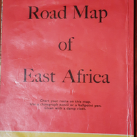 Road map east africa anni 60 kenya uganda tanzania