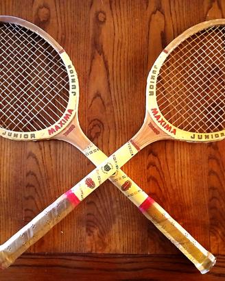 Coppia Racchette da tennis anni 70