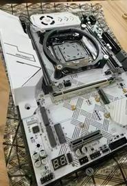 scheda madre+ processore+ scheda video+ alimentato