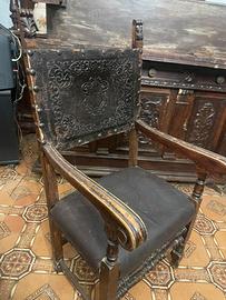 Poltrona stile rinascimentale