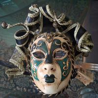 Maschera Carnevale Veneziana in cartapesta 