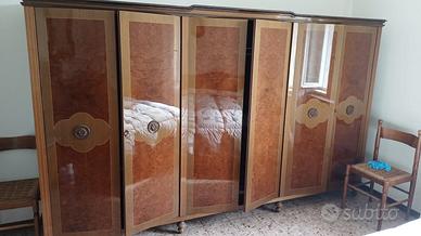 Armadio 6 Ante Vintage con 5 Cassetti