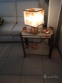 Carrello Portavivande  anni '60/'70 con lampada