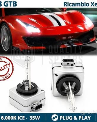 Lampadine XENON PER FERRARI 488 GTB RICAMBIO 6000K