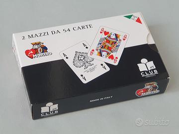 CONFEZIONE CARTE DA GIOCO POKER, RAMINO E ALTRO