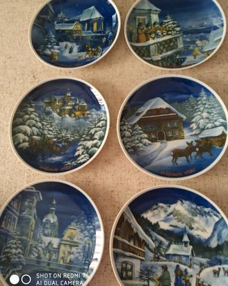 set 13 piatti natale royal  tettau germany