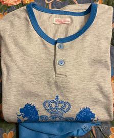 Pigiama Uomo Blue Fashion, taglia XL, grigio/azzur