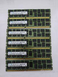 6x Moduli RAM Samsung 16GB DDR3 ECC Server