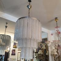 lampadario in vetro di murano venini 